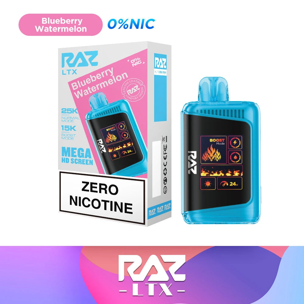 Blueberry Watermelon - RAZ LTX 25000 Zero Nicotine 1 Blueberry Watermelon - RAZ LTX 25000 Zero Nicotine