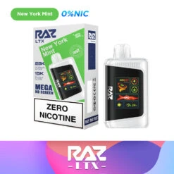 New York Mint Flavor - RAZ LTX 25000 Zero Nicotine
