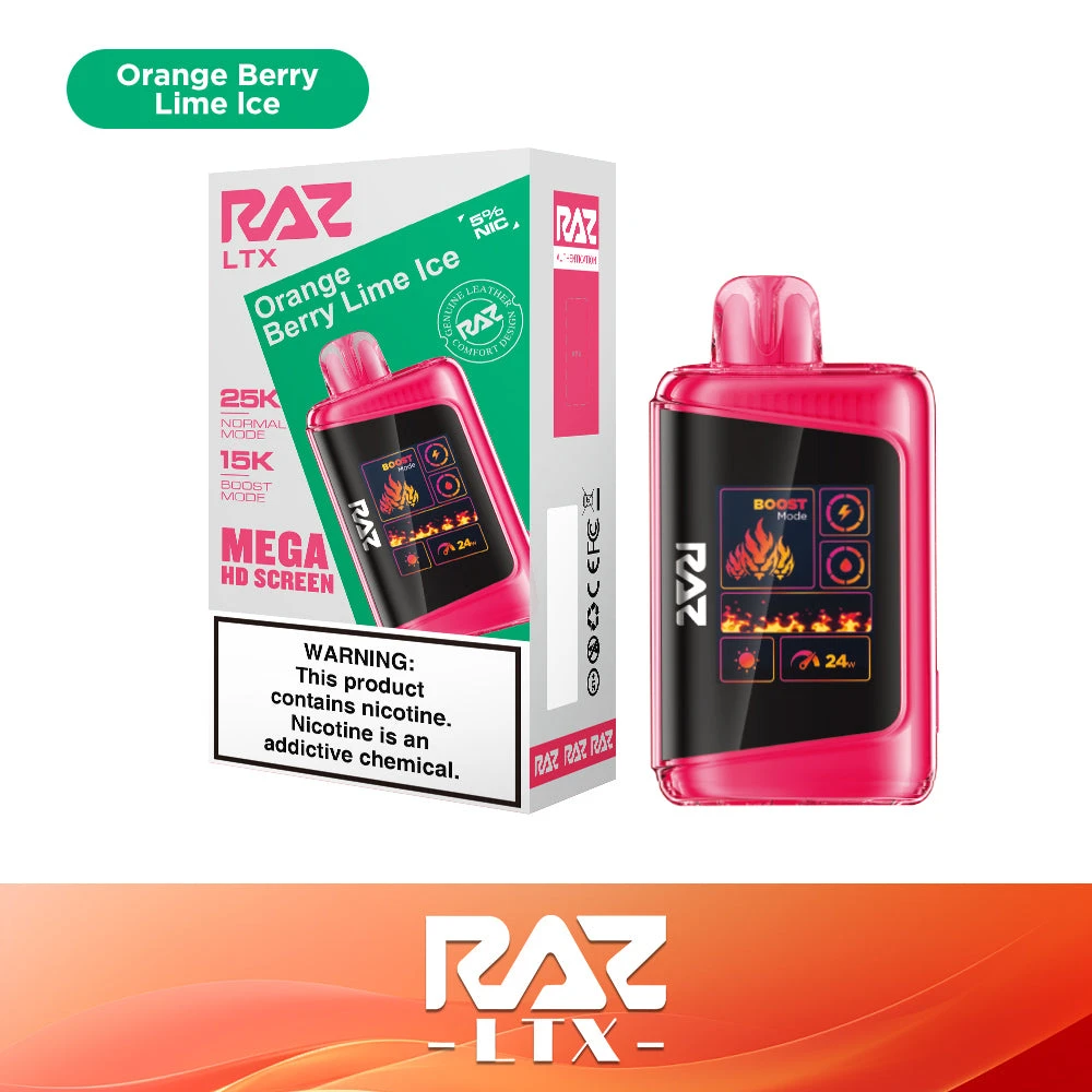 Orange Berry Lime Ice - RAZ LTX 25K 1 Orange Berry Lime Ice - RAZ LTX 25K