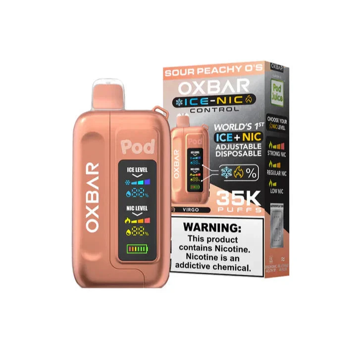 Sour Peachy O-s - Pod Juice X Oxbar Ice-Nic 35K 1 Sour Peachy O-s - Pod Juice X Oxbar Ice-Nic 35K