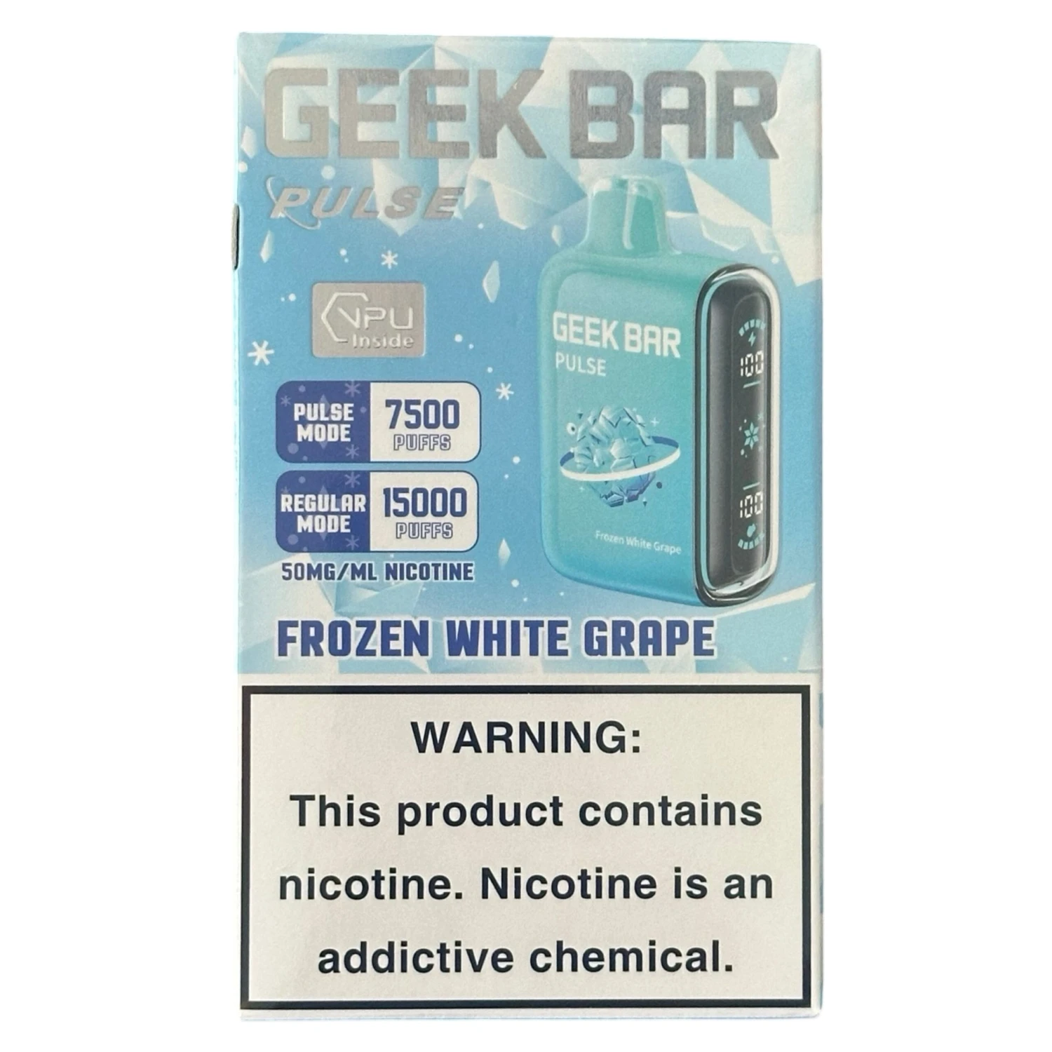 Frozen White Grape - Geek Bar Pulse 15000 1 Frozen White Grape - Geek Bar Pulse 15000