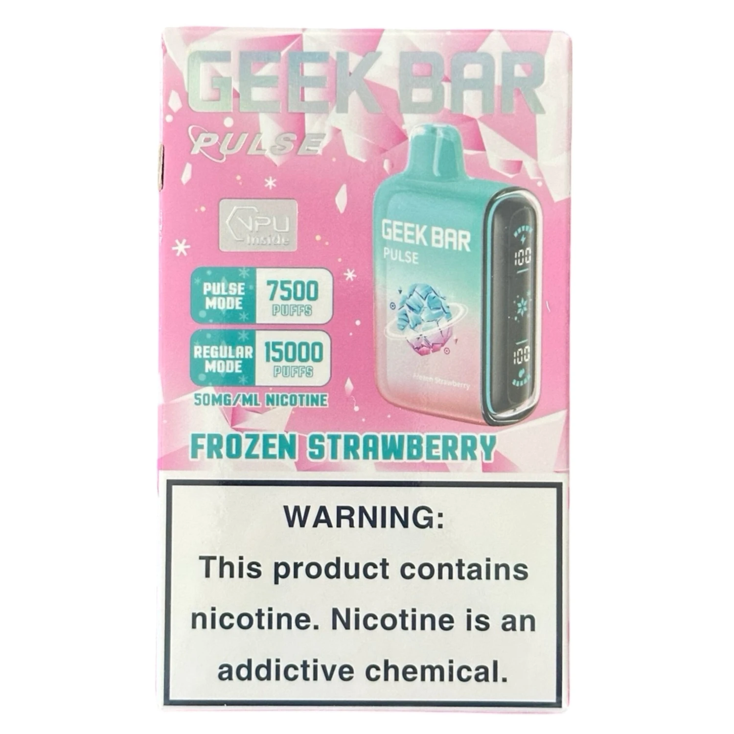 Frozen Strawberry - Geek Bar Pulse 15000 1 Frozen Strawberry - Geek Bar Pulse 15000