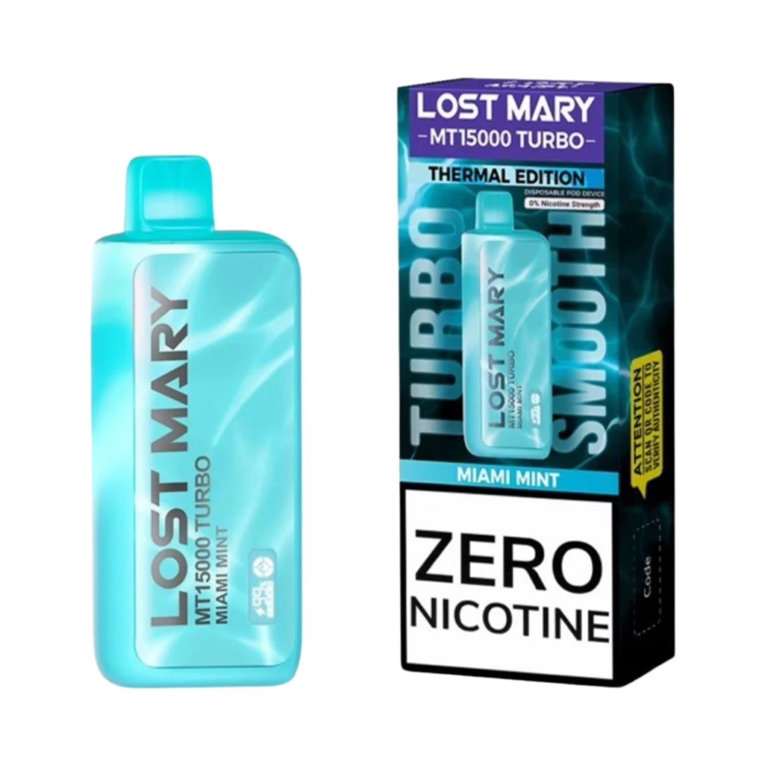 Miami Mint - Lost Mary MT15000 - Zero Nicotine 1 Miami Mint - Lost Mary MT15000 - Zero Nicotine