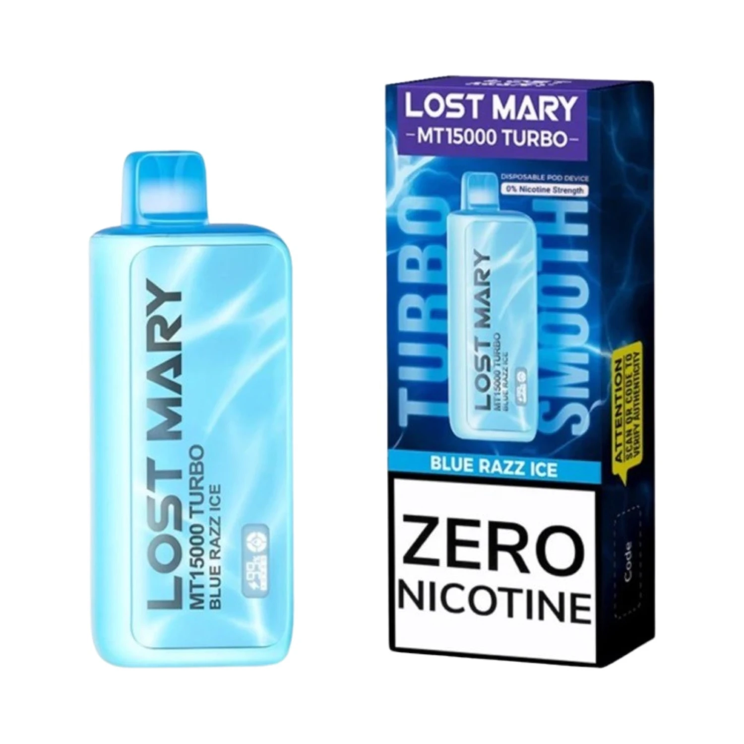 Blue Razz Ice - Lost Mary MT15000 - Zero Nicotine 1 Blue Razz Ice - Lost Mary MT15000 - Zero Nicotine
