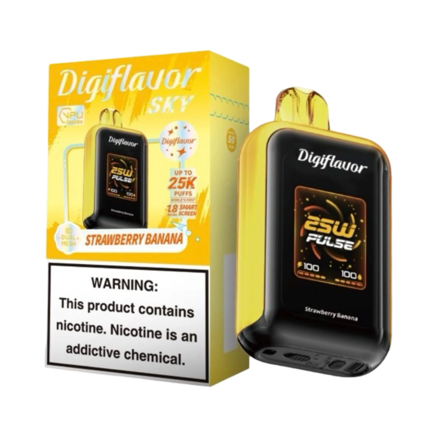 Strawberry Banana - Geek Bar Digiflavor Sky 25000 1 Strawberry Banana - Geek Bar Digiflavor Sky 25000