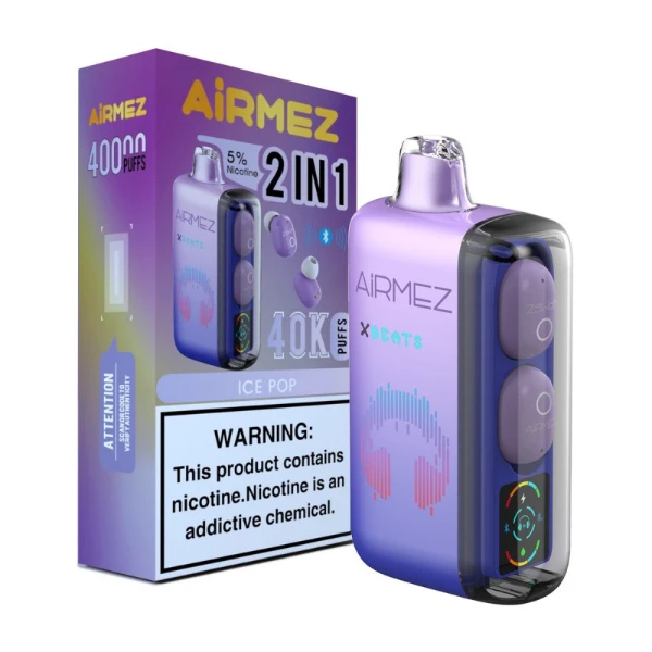 Ice Pop - AirMez X-Beats 40K Disposable Vape Device 1 Ice Pop - AirMez X-Beats 40K Disposable Vape Device