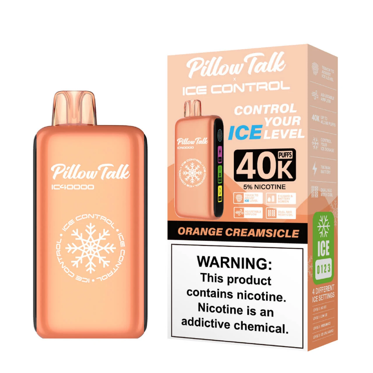 Orange Creamsicle - Pillow Talk Ice Control IC40000 1 Orange Creamsicle - Pillow Talk Ice Control IC40000