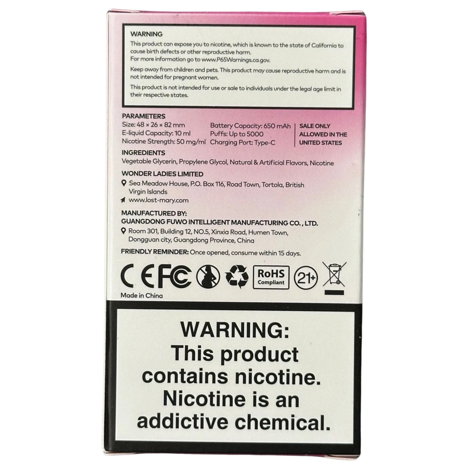 Cherry Banana Duo Ice - Lost Mary OS5000 3 Cherry Banana Duo Ice - Lost Mary OS5000 - Image 3