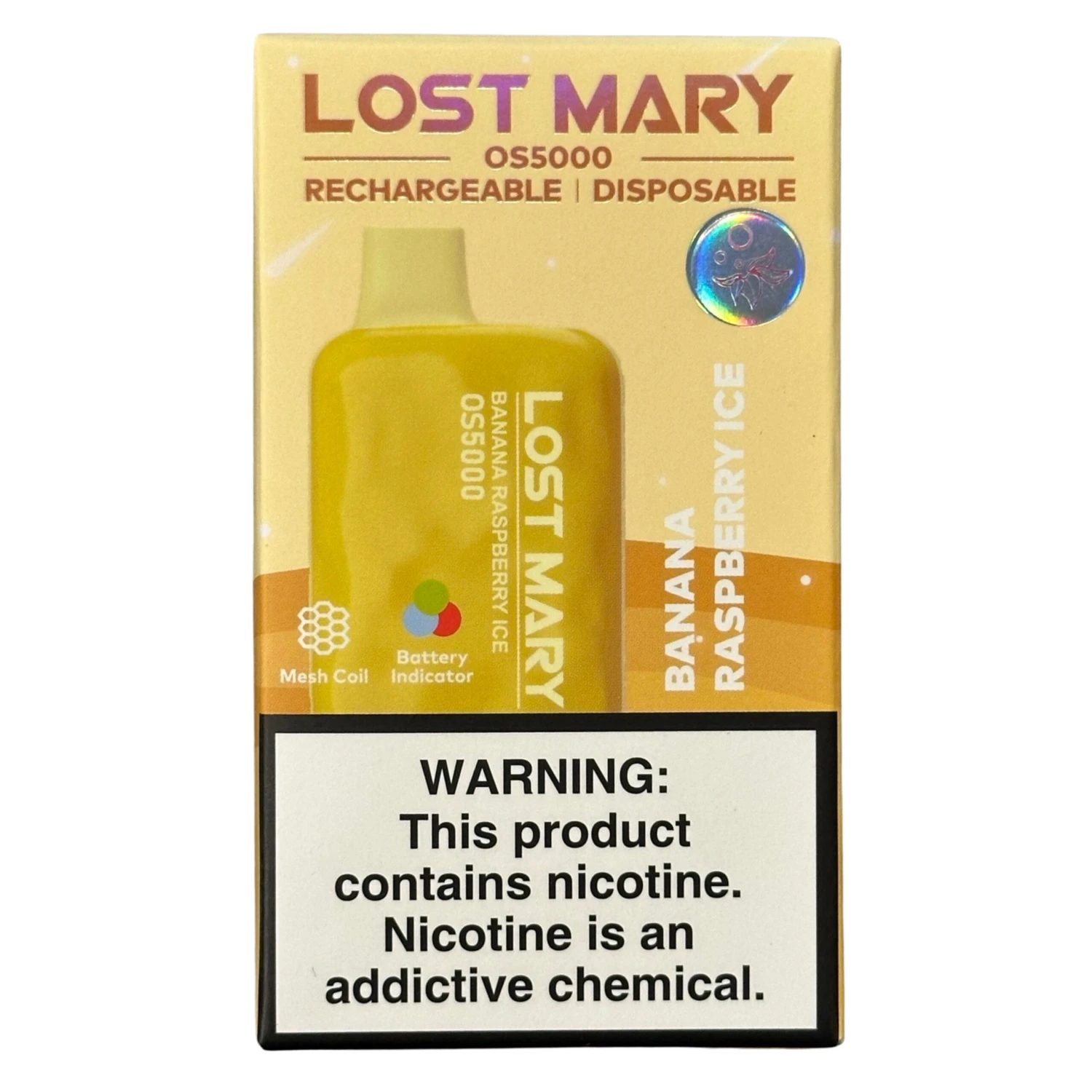 Banana Raspberry Ice - Lost Mary OS5000 1 Banana Raspberry Ice - Lost Mary OS5000