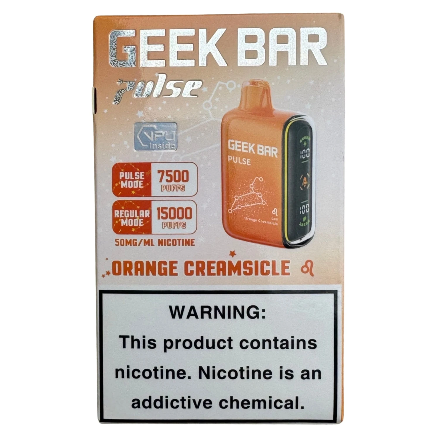Orange Creamsicle - Geek Bar Pulse 15000 1 Orange Creamsicle - Geek Bar Pulse 15000