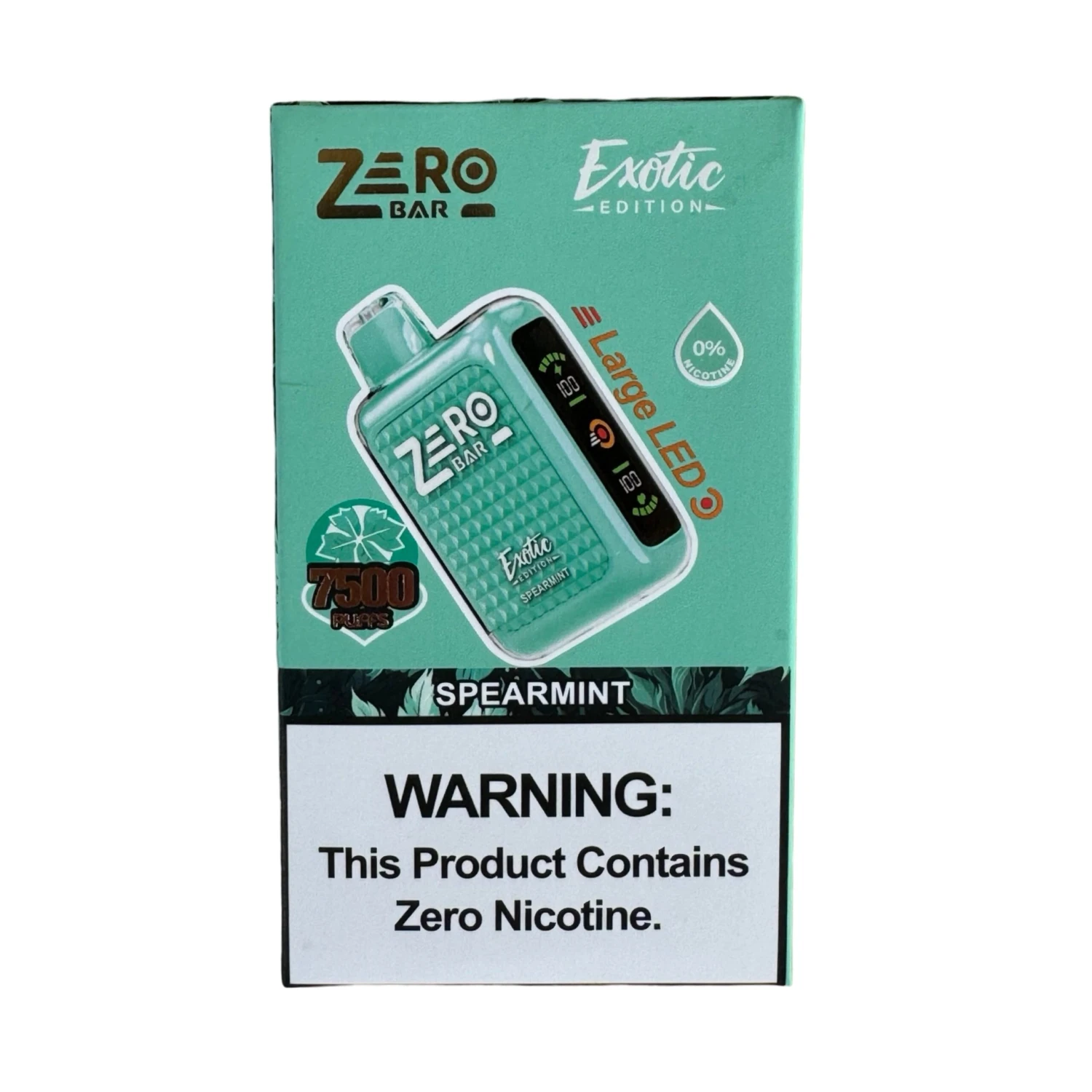 Spearmint - Zero Bar - Exotic Edition - Zero Nicotine 2 Spearmint - Zero Bar - Exotic Edition - Zero Nicotine - Image 2