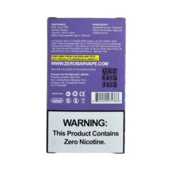 Grape Ice - Zero Bar - Exotic Edition - Zero Nicotine 5 Grape Ice - Zero Bar - Exotic Edition - Zero Nicotine -E-Cigarette Shop IMG 3415