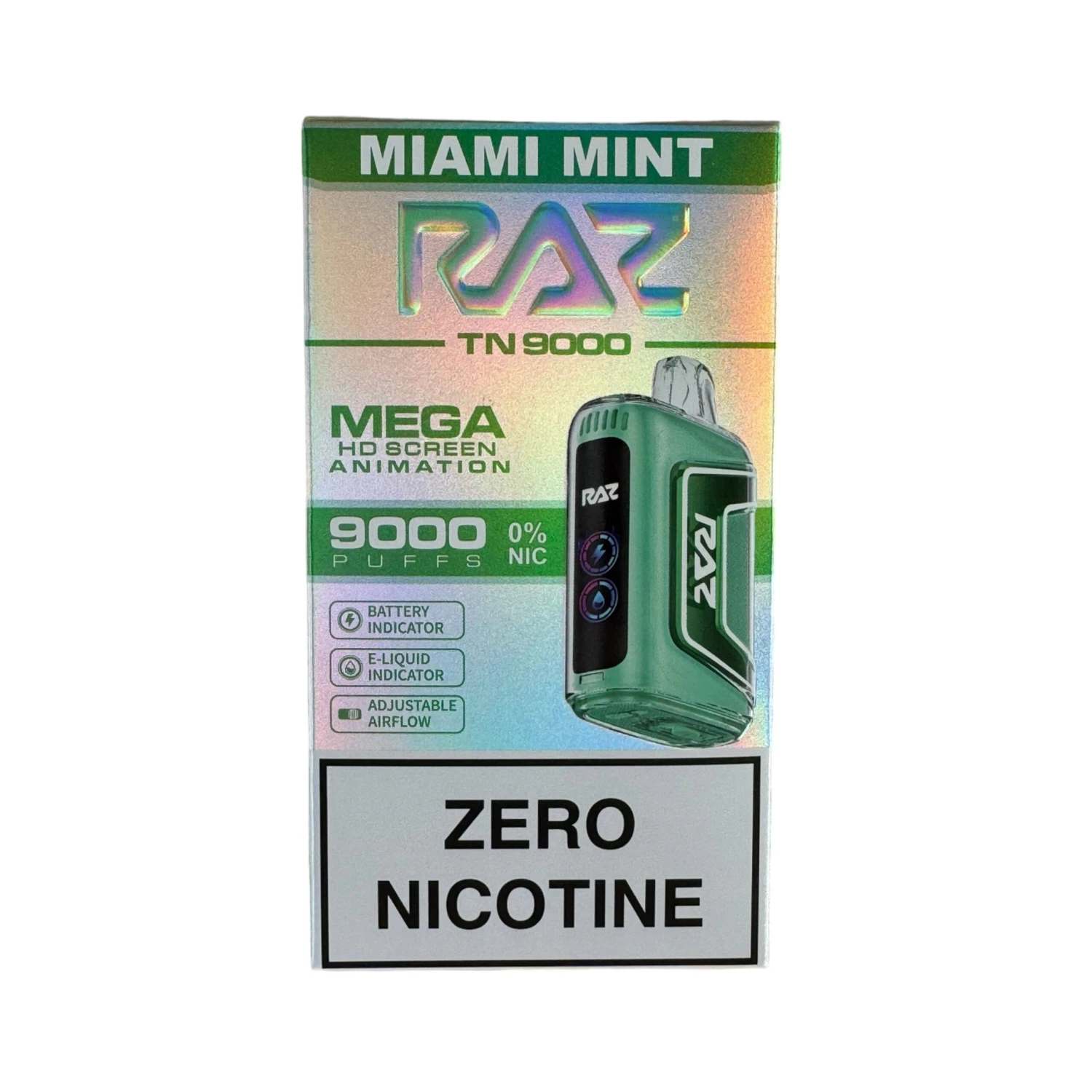 Miami Mint - RAZ TN9000 - Zero Nicotine 1 Miami Mint - RAZ TN9000 - Zero Nicotine