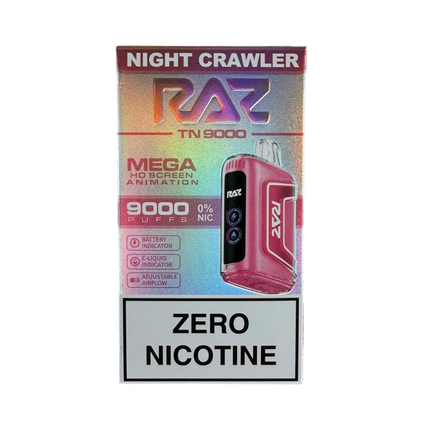 Night Crawler - RAZ TN9000 - Zero Nicotine 1 Night Crawler - RAZ TN9000 - Zero Nicotine