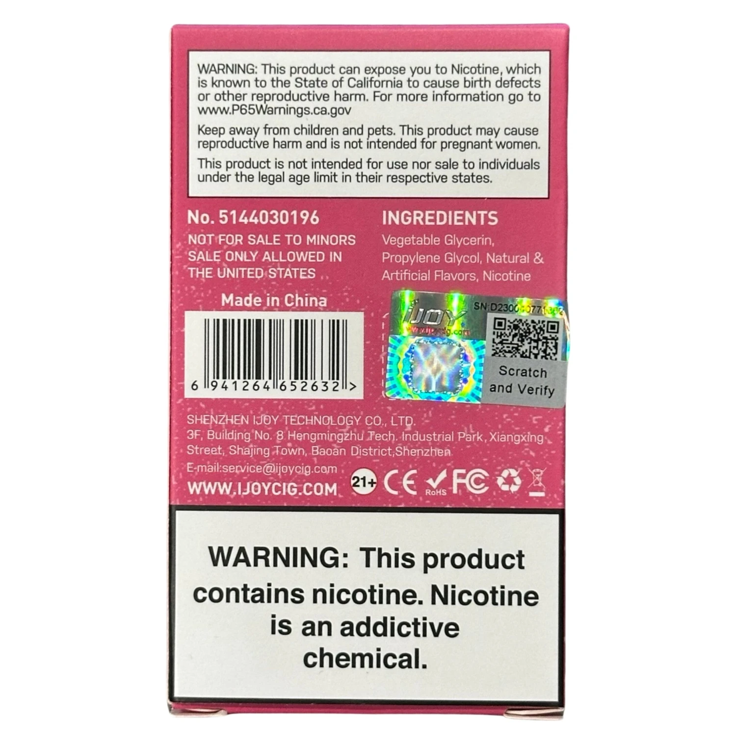 IJOY Bar IC8000 - Strawberry Mango 3 IJOY Bar IC8000 - Strawberry Mango - Image 3