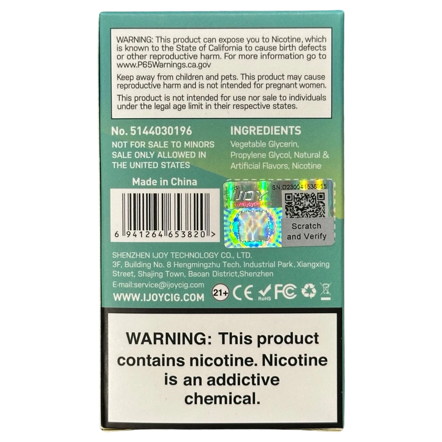 IJOY Bar IC8000 - Mango Melon Blueberry 3 IJOY Bar IC8000 - Mango Melon Blueberry - Image 3