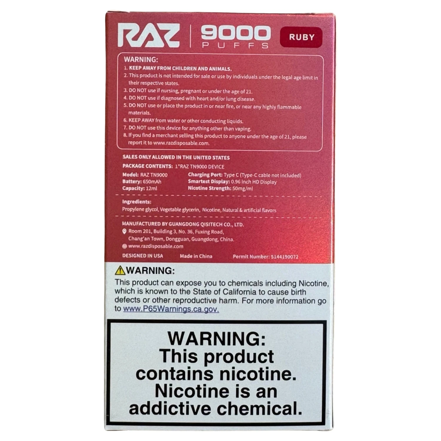 Ruby (Strawberry Raspberry Cherry) - RAZ TN9000 4 Ruby (Strawberry Raspberry Cherry) - RAZ TN9000 - Image 4