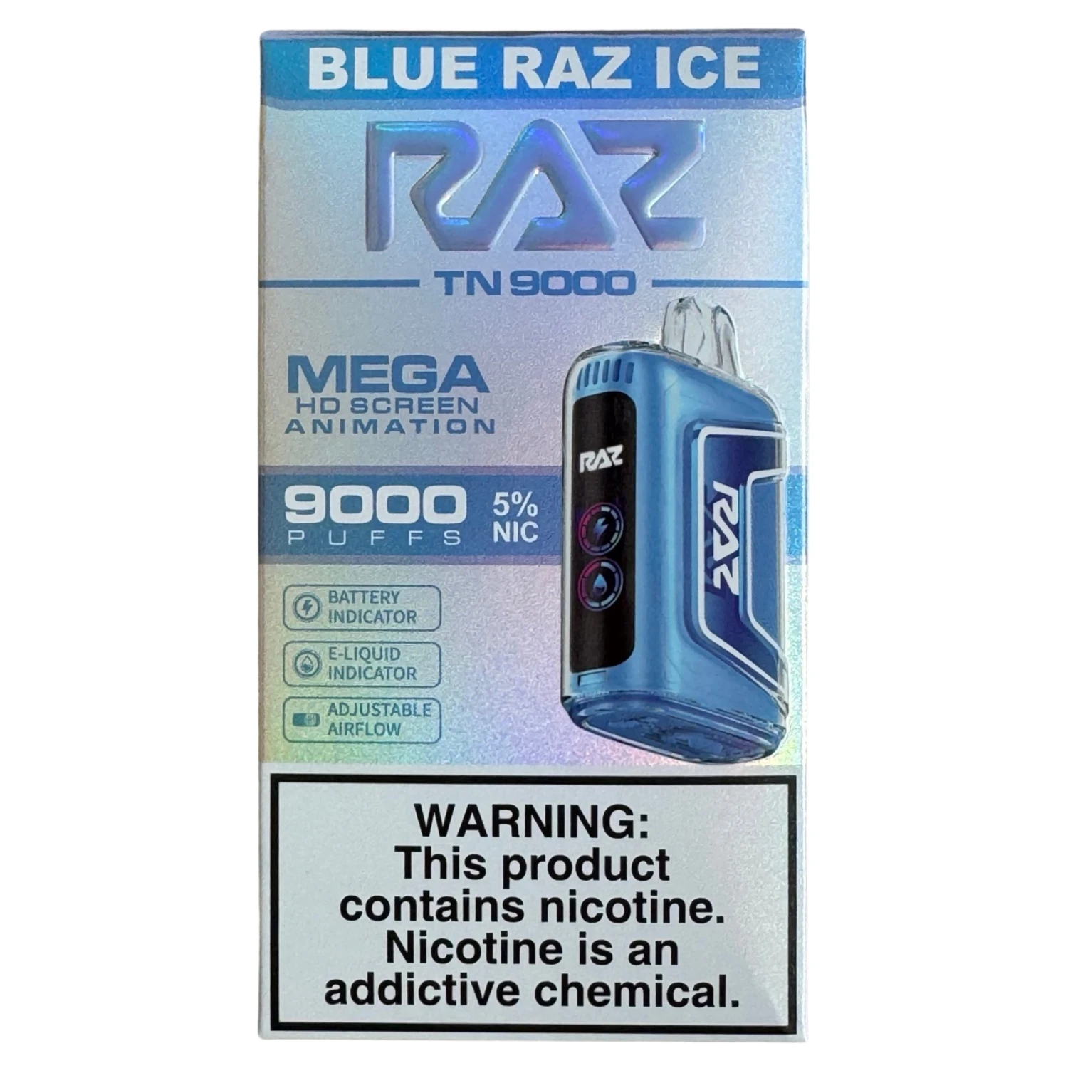 Blue Raz Ice - RAZ TN9000 2 Blue Raz Ice - RAZ TN9000 - Image 2