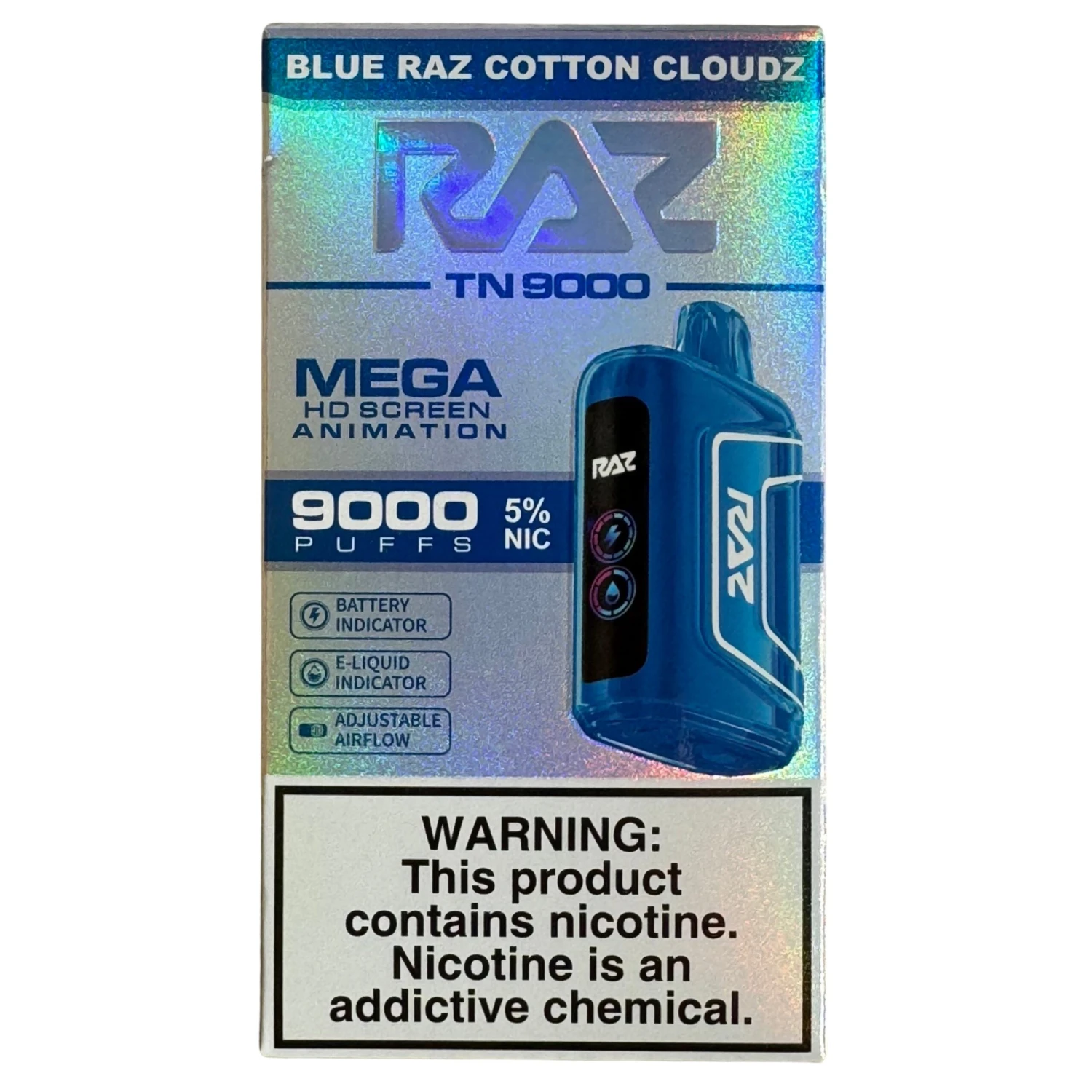 Blue Raz Cotton Cloudz - RAZ TN9000 2 Blue Raz Cotton Cloudz - RAZ TN9000 - Image 2