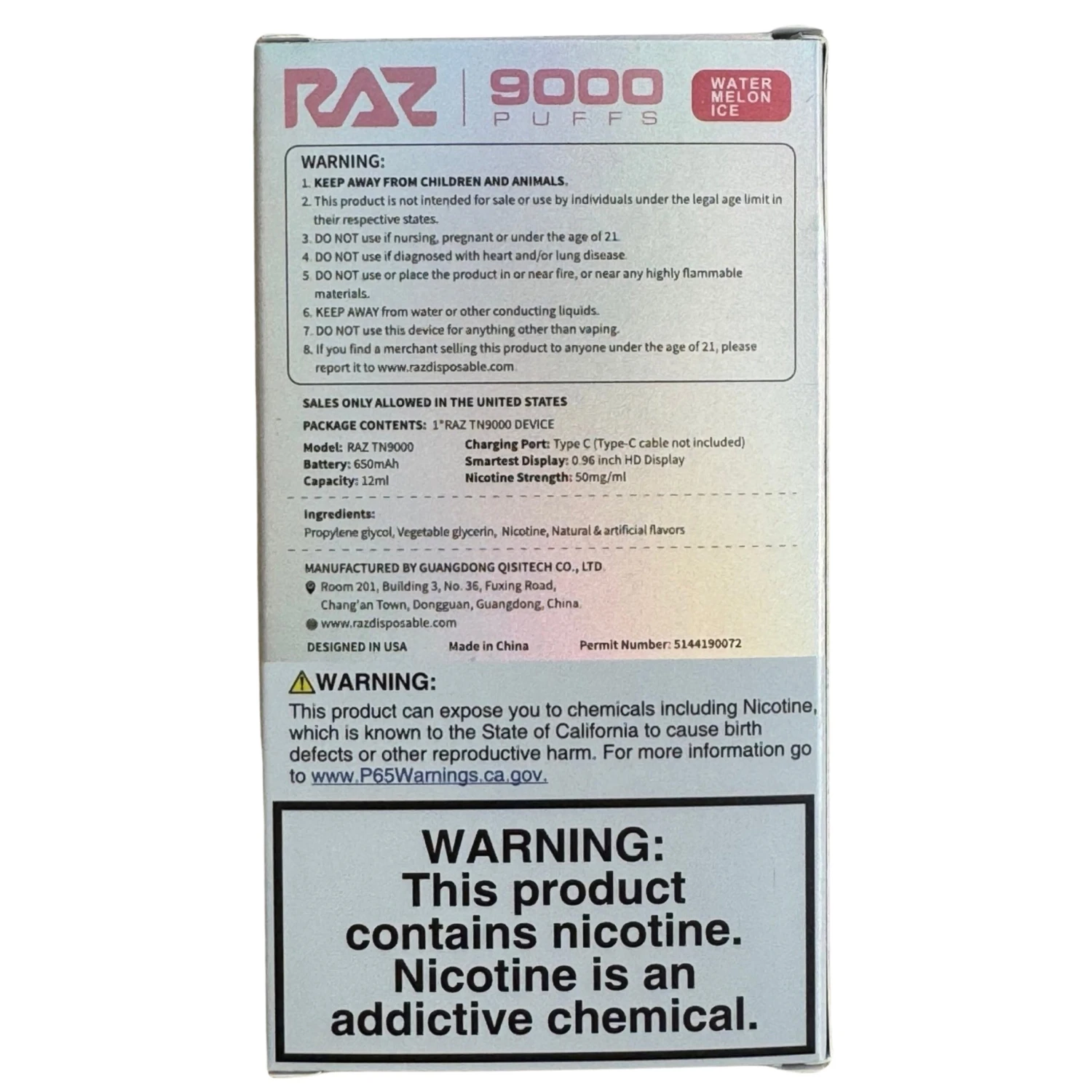 Watermelon Ice - RAZ TN9000 5 Watermelon Ice - RAZ TN9000 - Image 5