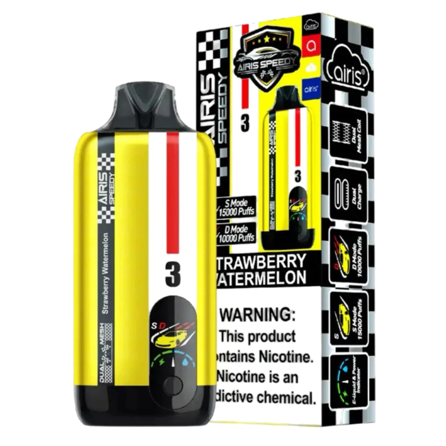 Strawberry Watermelon - Airis - Speedy 15000 1 Strawberry Watermelon - Airis - Speedy 15000