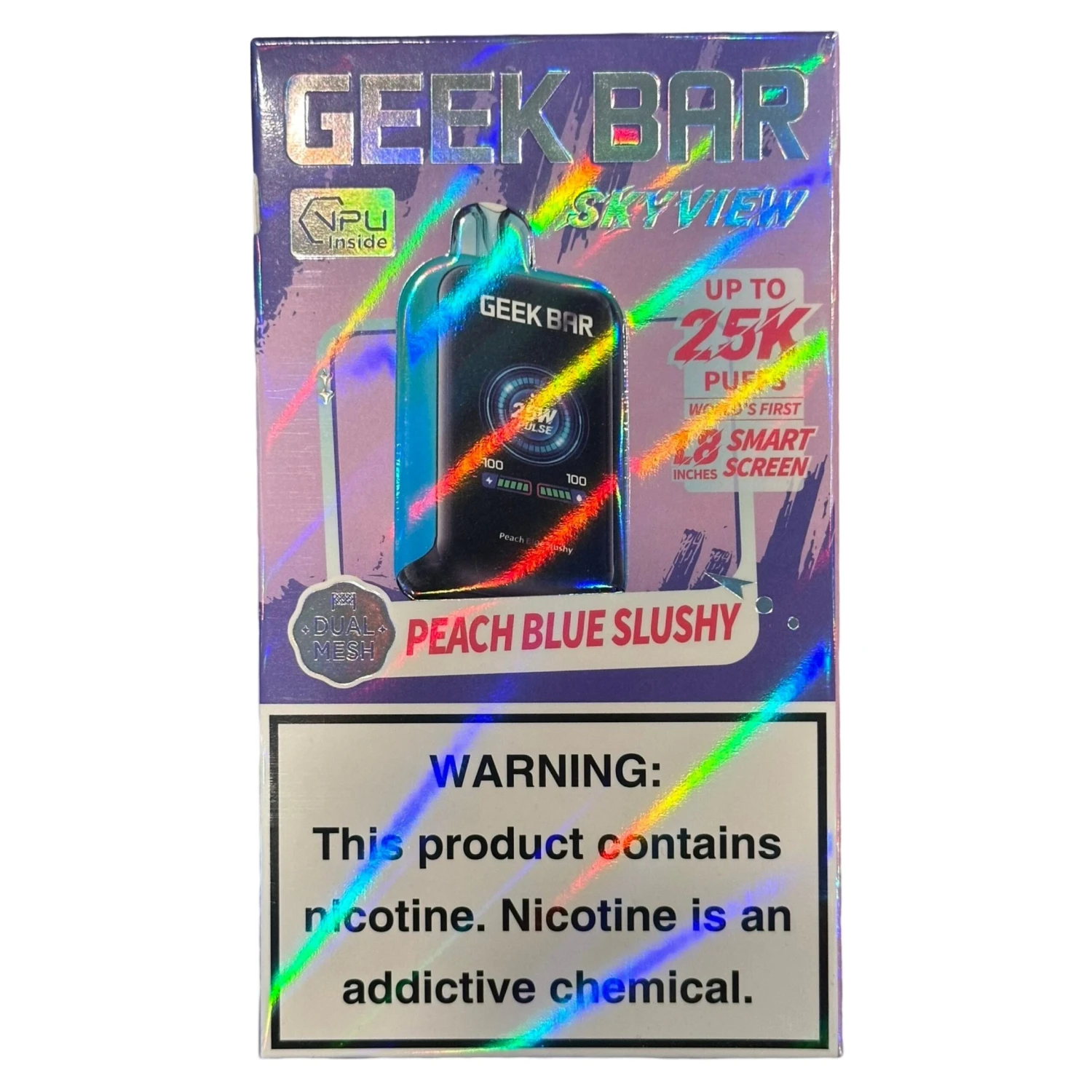 Peach Blue Slushy - Geek Bar Skyview 25000 1 Peach Blue Slushy - Geek Bar Skyview 25000