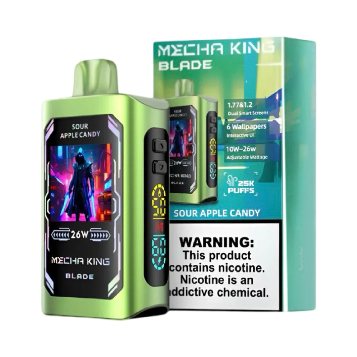 Sour Apple Candy - Mecha King - Blade 25000 1 Sour Apple Candy - Mecha King - Blade 25000