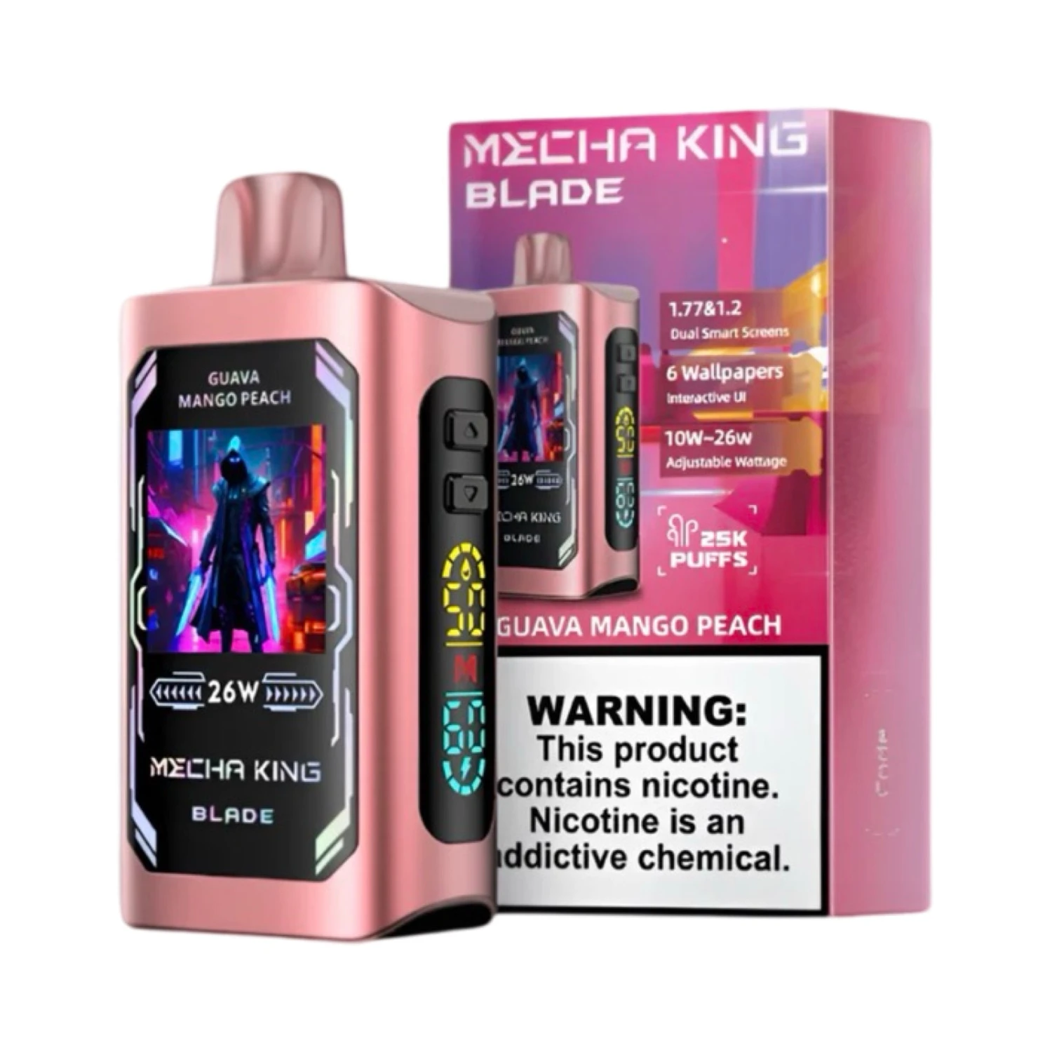 Guava Mango Peach - Mecha King - Blade 25000 1 Guava Mango Peach - Mecha King - Blade 25000