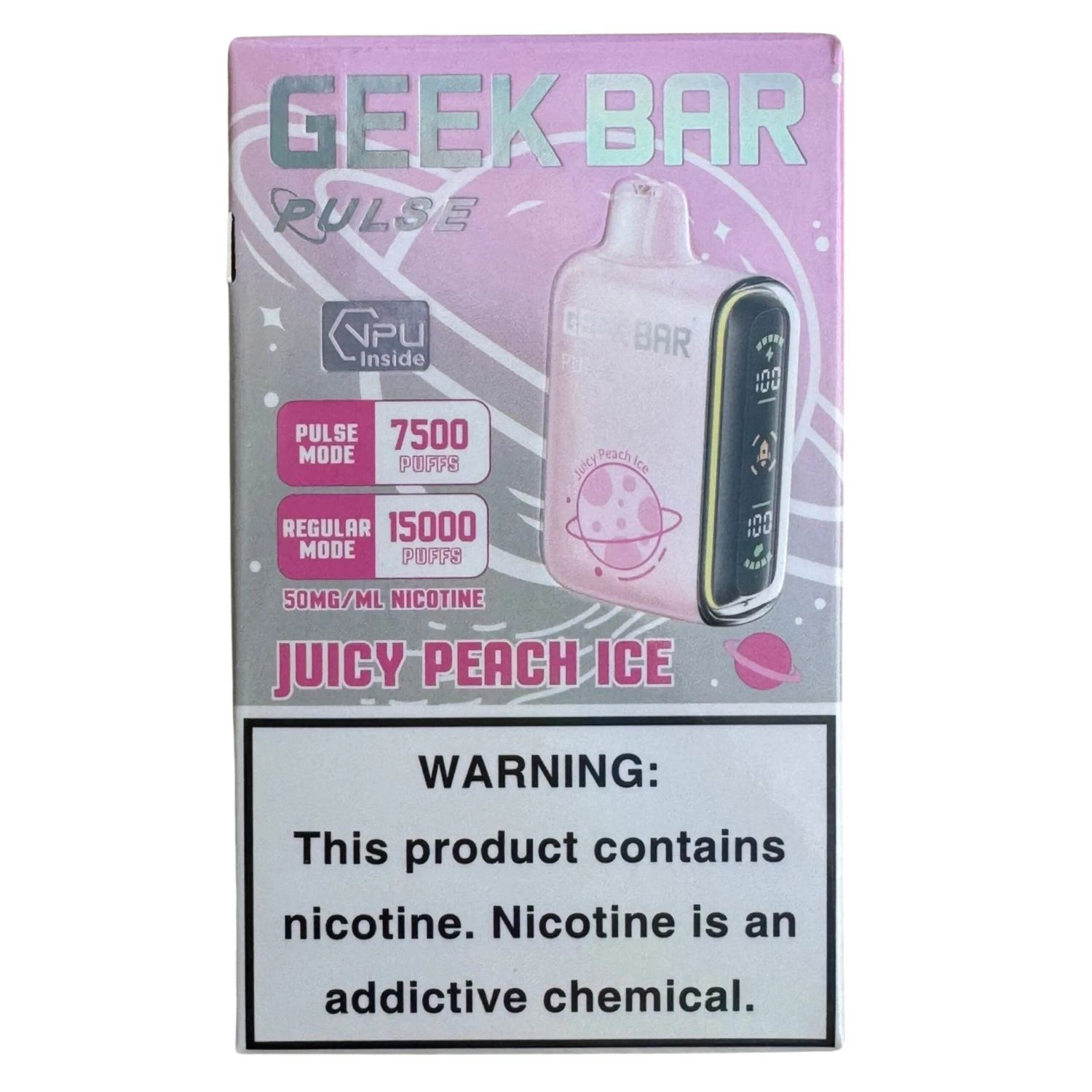 Juicy Peach Ice - Geek Bar Pulse 15000 1 Juicy Peach Ice - Geek Bar Pulse 15000