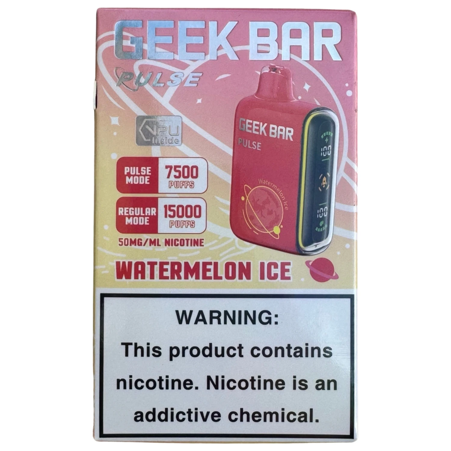 Watermelon Ice - Geek Bar Pulse 15000 1 Watermelon Ice - Geek Bar Pulse 15000