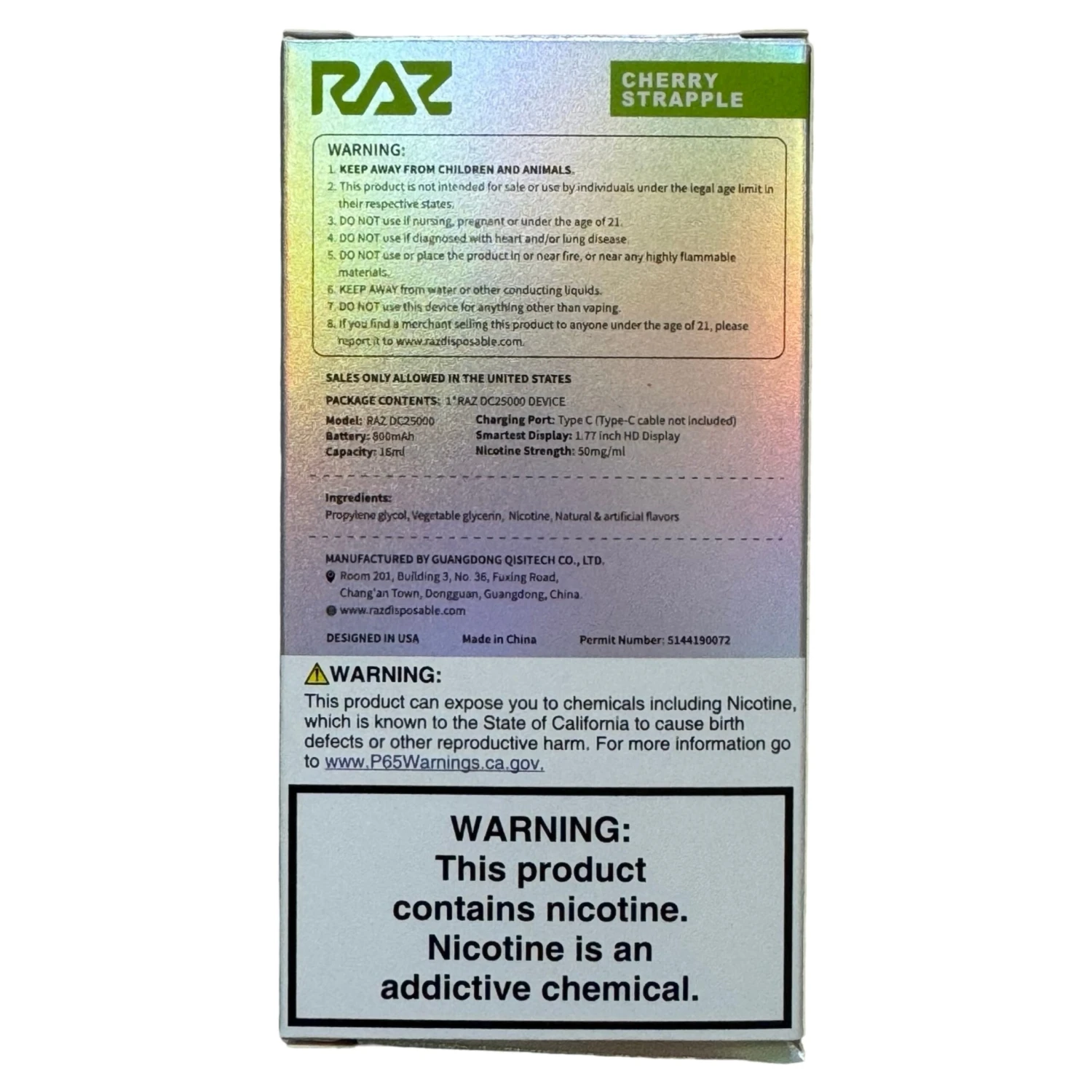 Cherry Strapple - RAZ DC25000 4 Cherry Strapple - RAZ DC25000 - Image 4