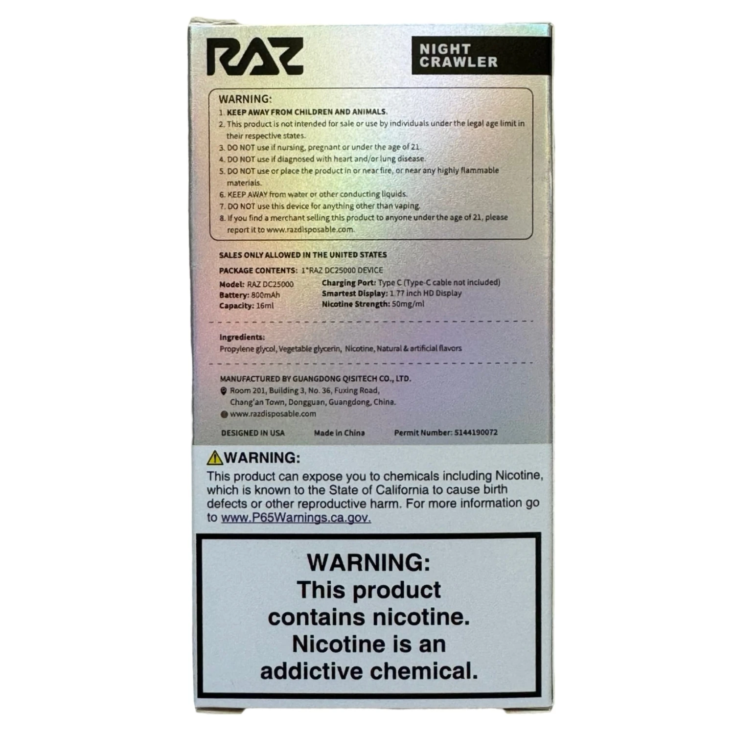 Night Crawler - RAZ DC25000 4 Night Crawler - RAZ DC25000 - Image 4