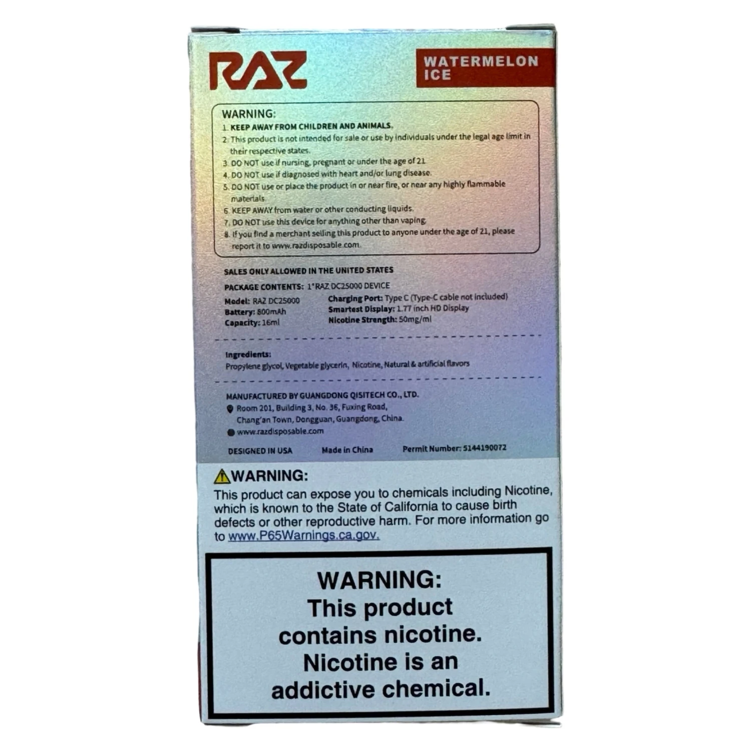 Watermelon Ice - RAZ DC25000 4 Watermelon Ice - RAZ DC25000 - Image 4