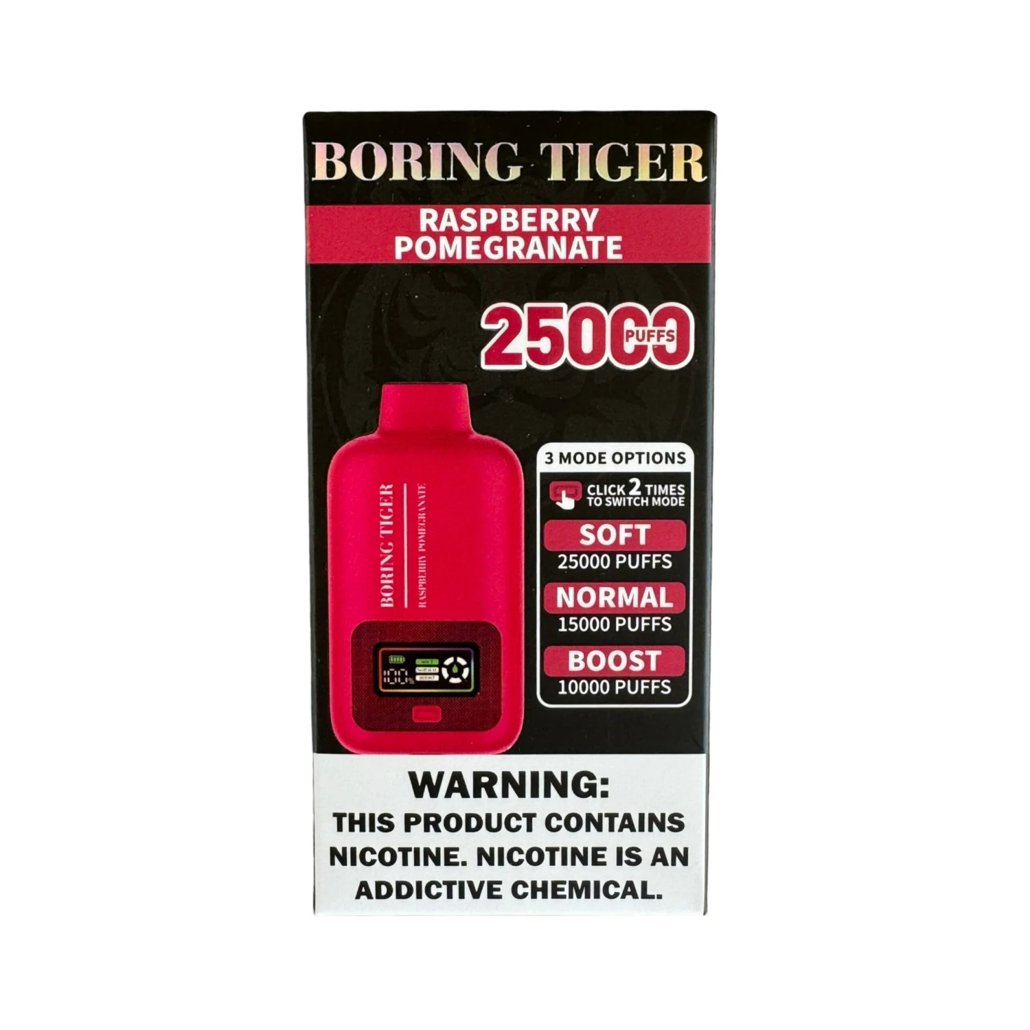 Raspberry Pomegranate - Luffbar Boring Tiger 25000 2 Raspberry Pomegranate - Luffbar Boring Tiger 25000 - Image 2