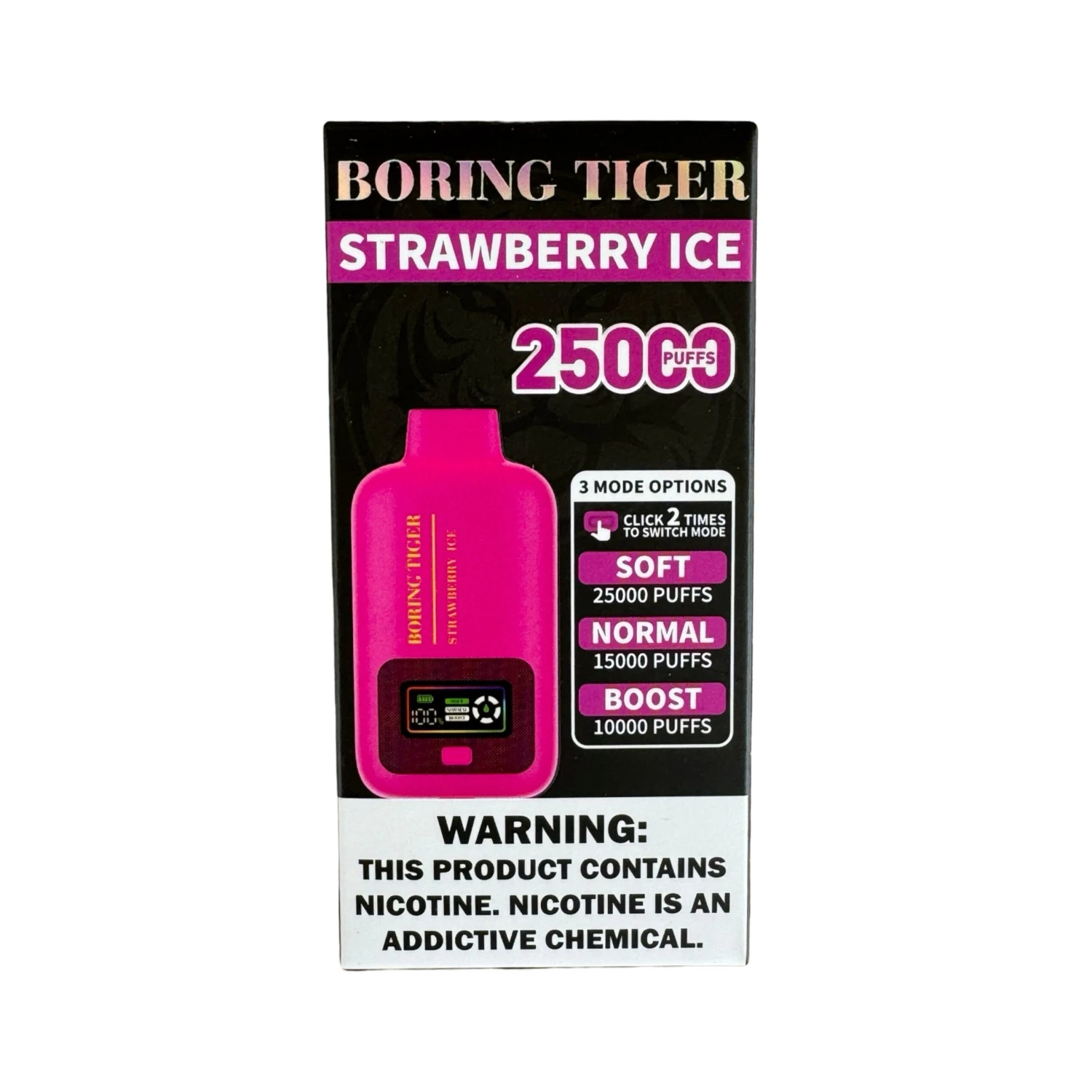 Strawberry Ice - Luffbar Boring Tiger 25000 2 Strawberry Ice - Luffbar Boring Tiger 25000 - Image 2