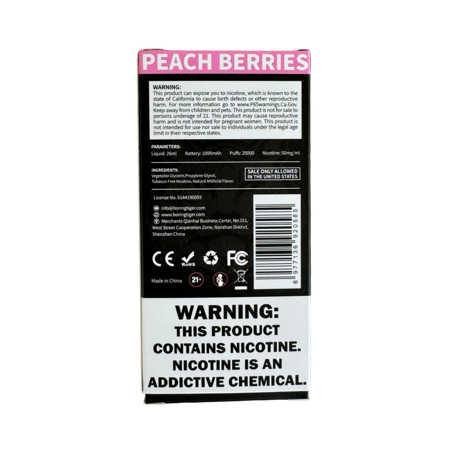 Peach Berries - Luffbar Boring Tiger 25000 3 Peach Berries - Luffbar Boring Tiger 25000 - Image 3