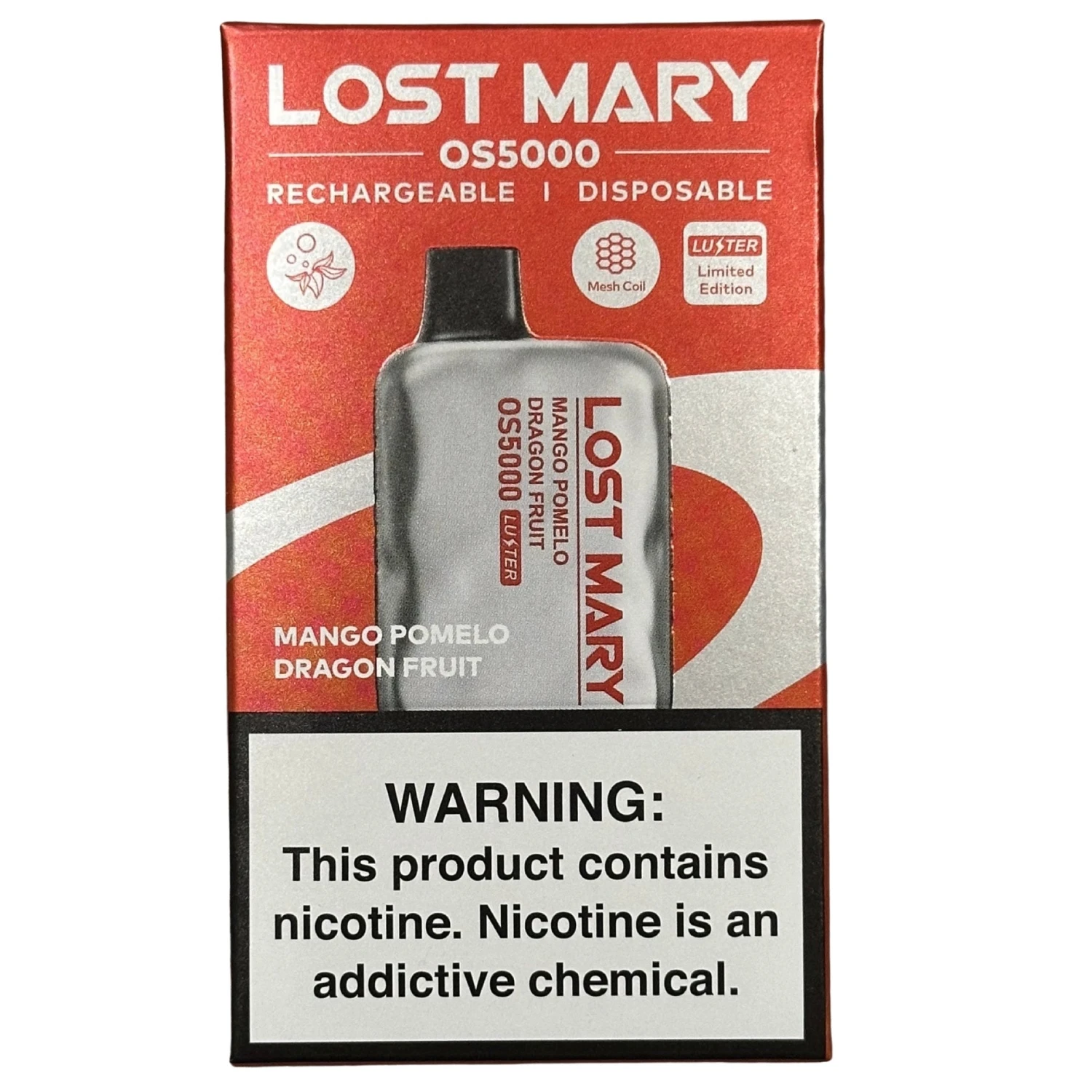 Mango Pomelo Dragon Fruit - Lost Mary OS5000 - Luster Edition 2 Mango Pomelo Dragon Fruit - Lost Mary OS5000 - Luster Edition - Image 2
