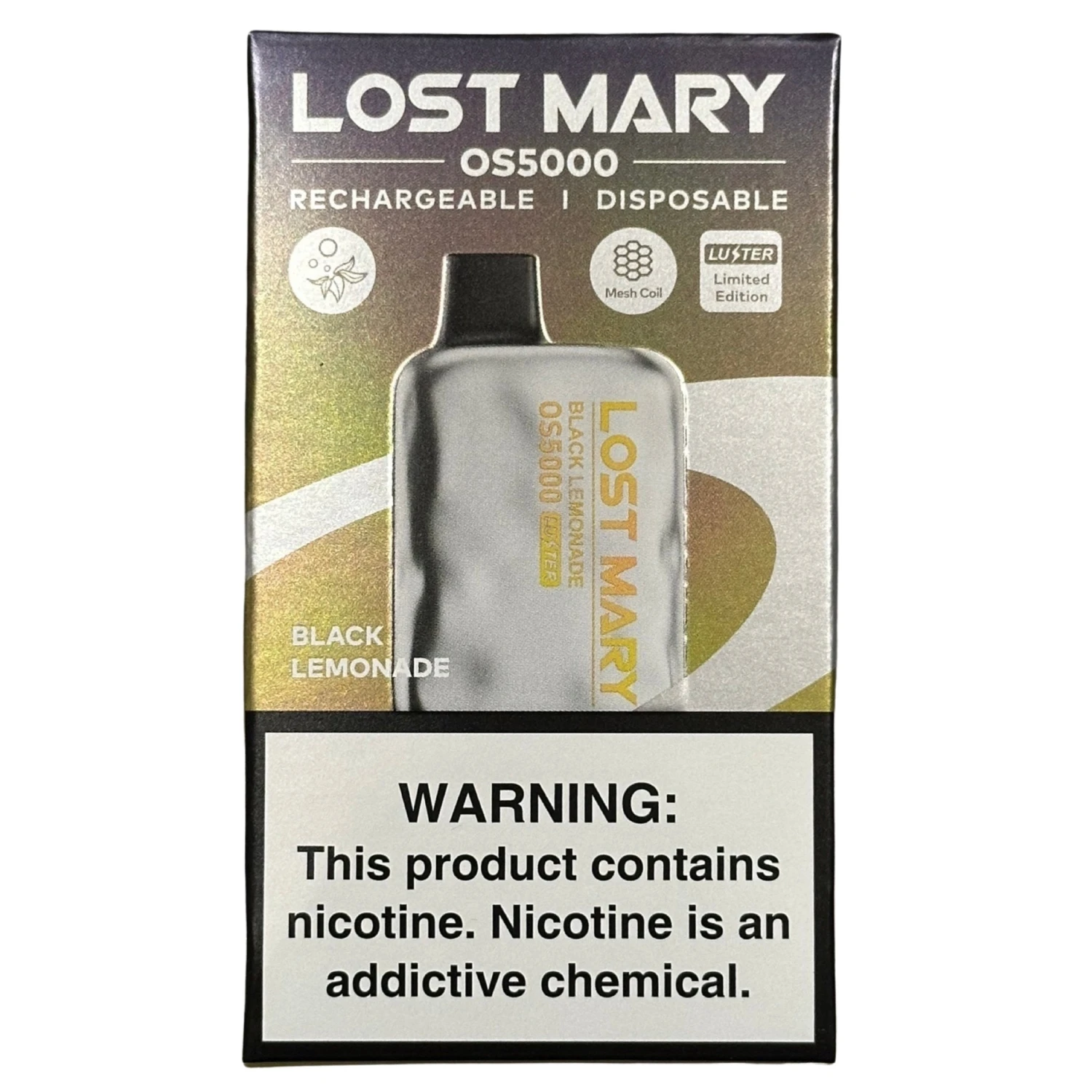 Black Lemonade - Lost Mary OS5000 - Luster Edition 2 Black Lemonade - Lost Mary OS5000 - Luster Edition - Image 2