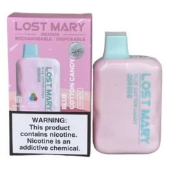 Blue Cotton Candy (Blueberry P&B Cloudd) - Lost Mary OS5000 17 Blue Cotton Candy (Blueberry P&B Cloudd) - Lost Mary OS5000 -E-Cigarette Shop LMOS5000 7