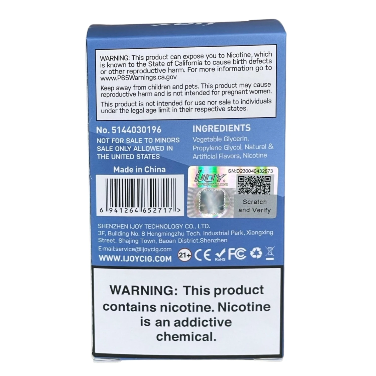 IJOY Bar IC8000 - Blue Razz Ice 9 IJOY Bar IC8000 - Blue Razz Ice - Image 9
