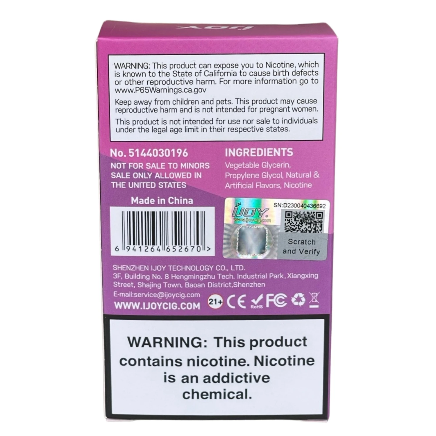 IJOY Bar IC8000 - Triple Berry Ice 9 IJOY Bar IC8000 - Triple Berry Ice - Image 9