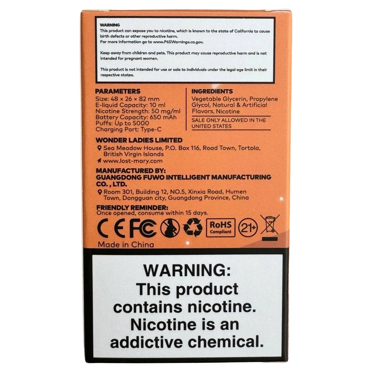 Strawberry Mango - Lost Mary OS5000 3 Strawberry Mango - Lost Mary OS5000 - Image 3