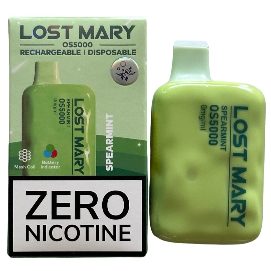 Spearmint - Lost Mary OS5000 - Zero Nicotine 5 Spearmint - Lost Mary OS5000 - Zero Nicotine - Image 5