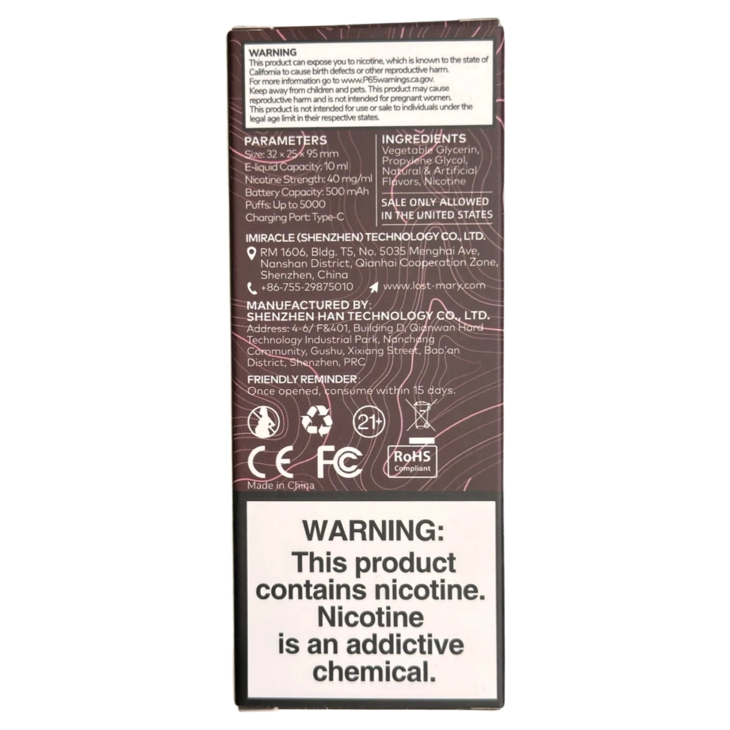 Lost Mary MO5000 - Strawberry Ice 3 Lost Mary MO5000 - Strawberry Ice - Image 3