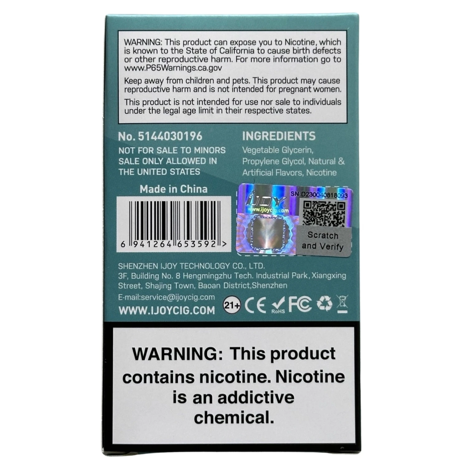 IJOY Bar IC8000 - Mint 3 IJOY Bar IC8000 - Mint - Image 3