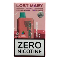 Strawberry Ice - Lost Mary OS5000 - Zero Nicotine