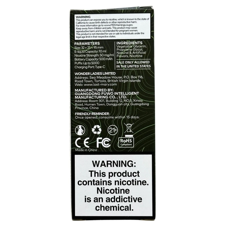 Lost Mary MO5000 - Banana Raspberry Ice 5 Lost Mary MO5000 - Banana Raspberry Ice - Image 5