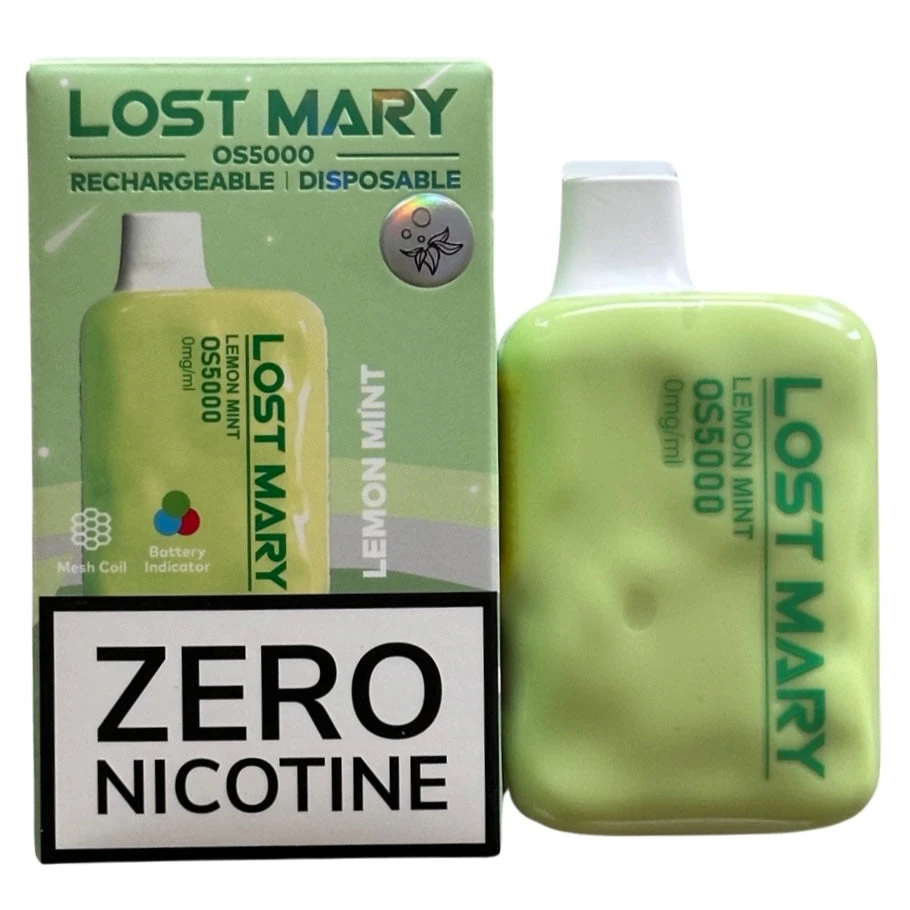 Lemon Mint - Lost Mary OS5000 - Zero Nicotine 4 Lemon Mint - Lost Mary OS5000 - Zero Nicotine - Image 4