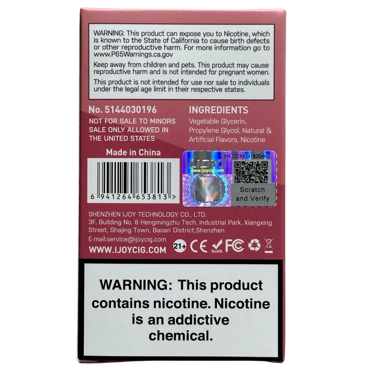IJOY Bar IC8000 - Cotton Candy 3 IJOY Bar IC8000 - Cotton Candy - Image 3