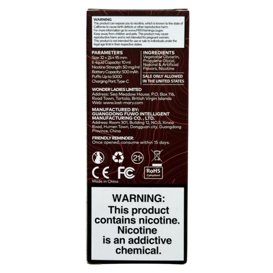 Lost Mary MO5000 - Tropical Fruit 5 Lost Mary MO5000 - Tropical Fruit - Image 5